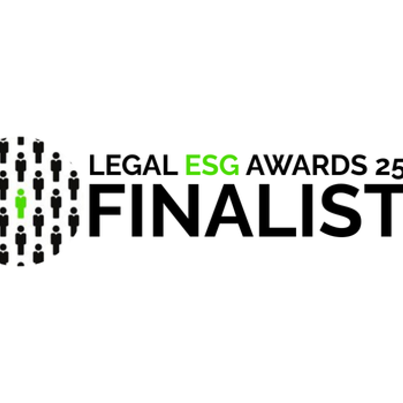 Legal ESG Awards Finalist 2025 Legal ESG Awards Finalist 2025
