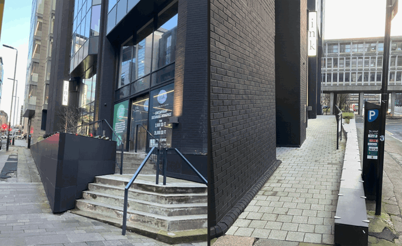 access to our Glasgow office building